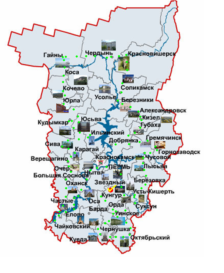 Пермь край карта