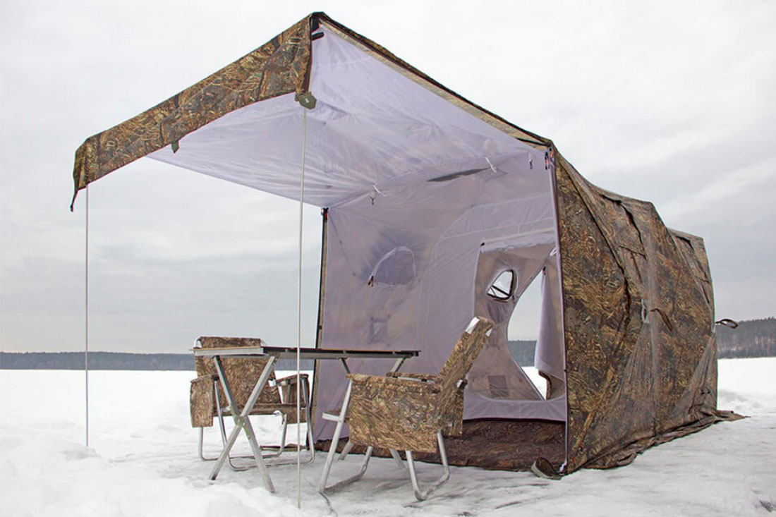 зимняя палатка куб берег