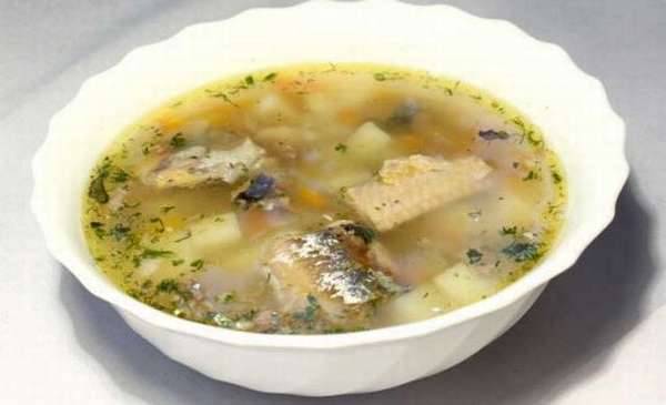 картофельный суп с горбушей