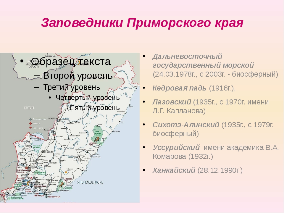 История приморского края презентация