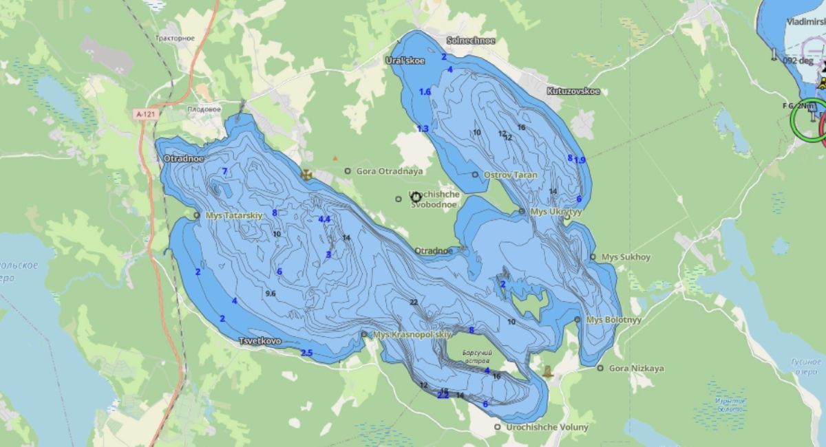 Карта рыбных мест в ленинградской области