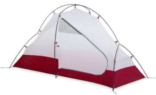 MSR Access 1 tent without the fly. The main pole is with two V-shaped ends that make it freestanding.