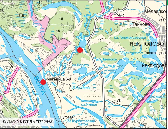 Толоконцево нижегородская область карта