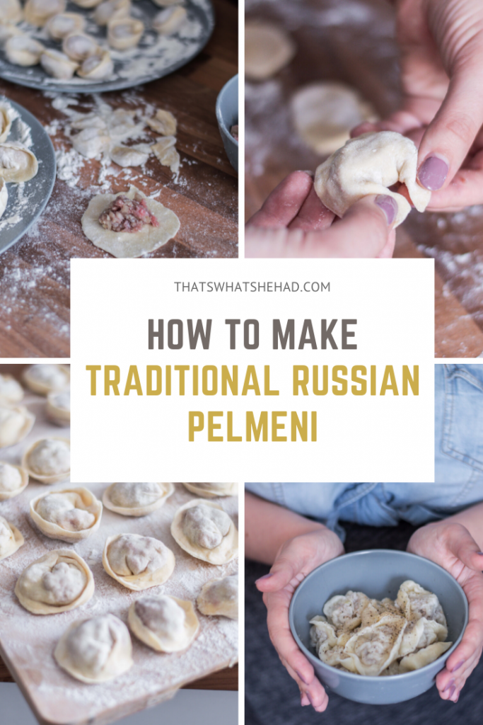 Traditional Russian Pelmeni recipe with step-by-step photos and instructions! #RussianFood #RussiaTravel #Russian #RussianCuisine #Pelmeni #Dumplings #RussianDumplings