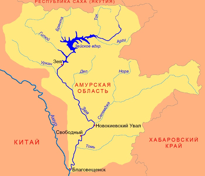 Река Амур на карте России. Где находится исток, устье. Описание: длина, глубина, течение, города