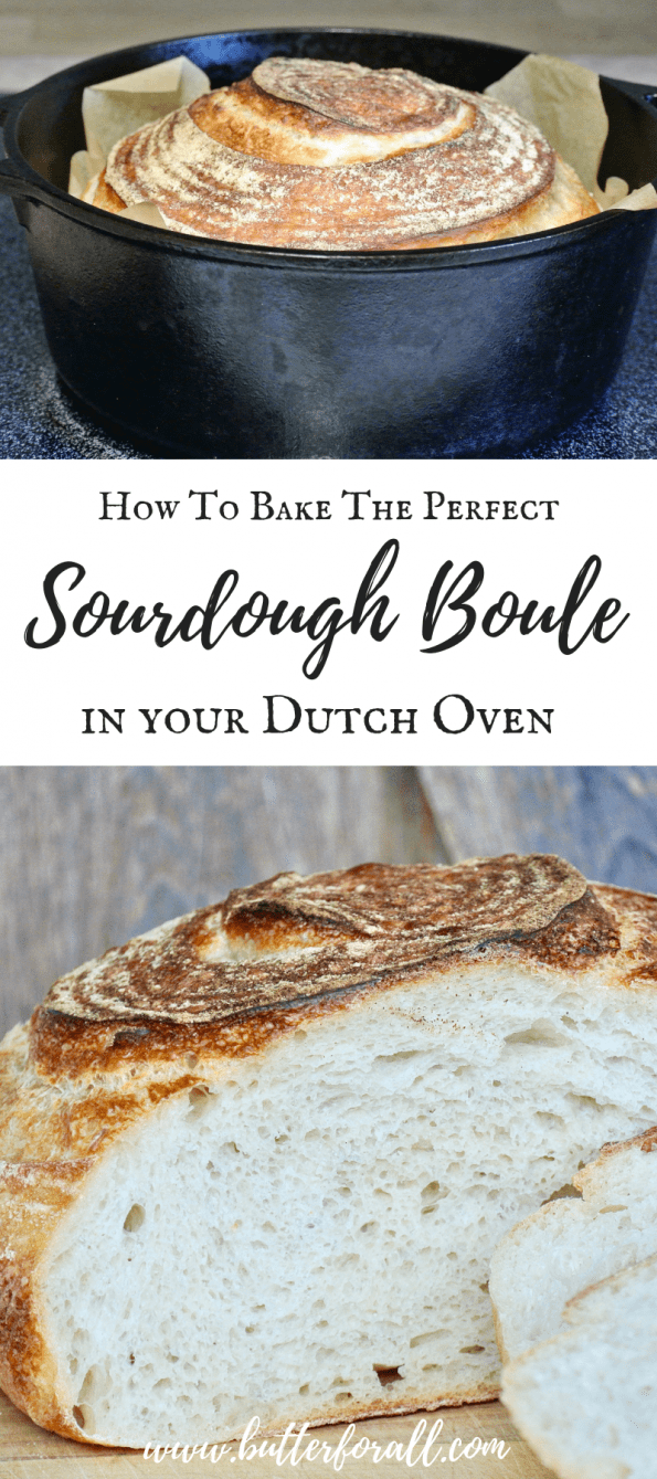 Learn how to bake a soft and chewy, traditionally fermented Artisan Sourdough Boule at home. This easy recipe and instructive video will take your bread to a whole new level! #sourdough #nourishingtraditions #wisetraditions #fermentation #wildyeast #masamadre #sourdoughstarter 