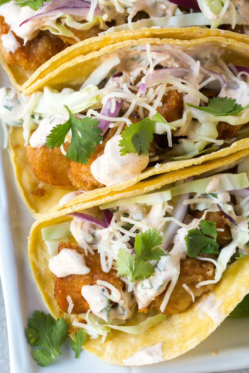 Beer Battered Fish Tacos