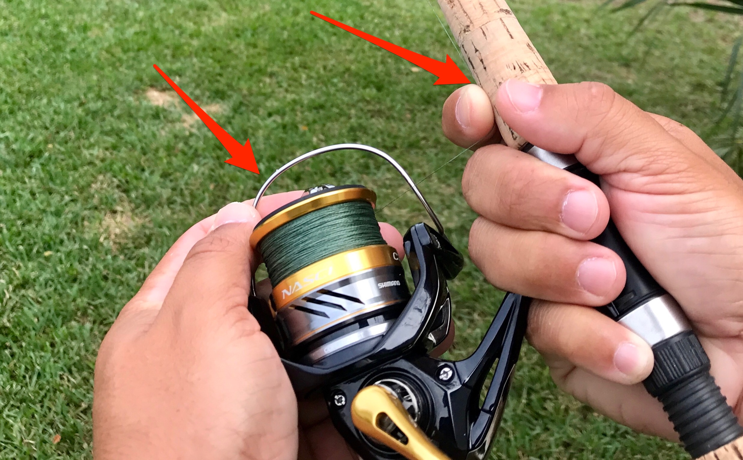 wind knots while fishing