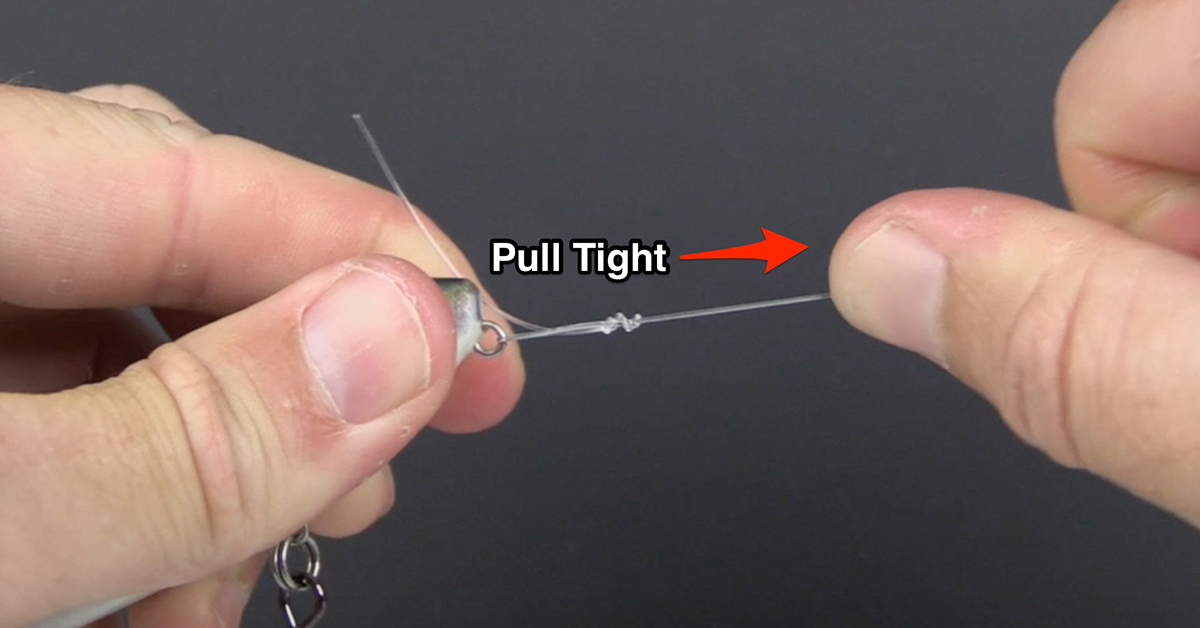 step 6 of the non-slip loop knot